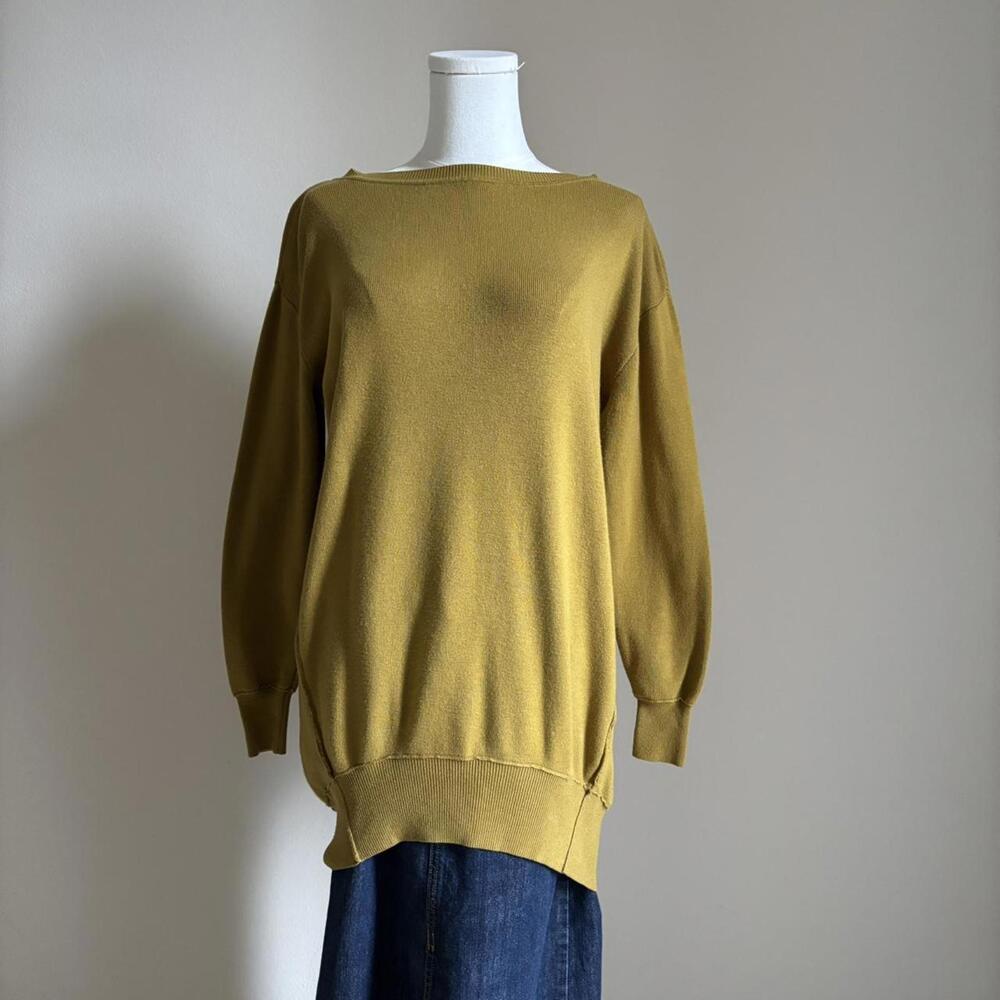 Anthropologie yellow freya tunic sweater dress